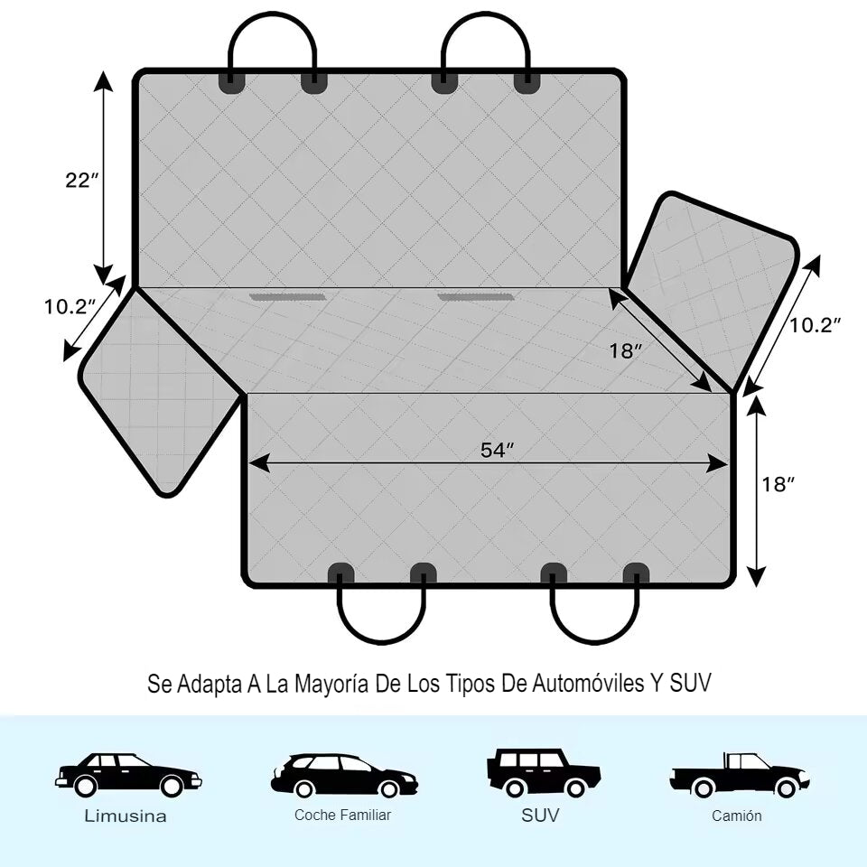 Funda Protectora: ¡Adiós Pelos y Suciedad en Tu Auto! 🐾🚗