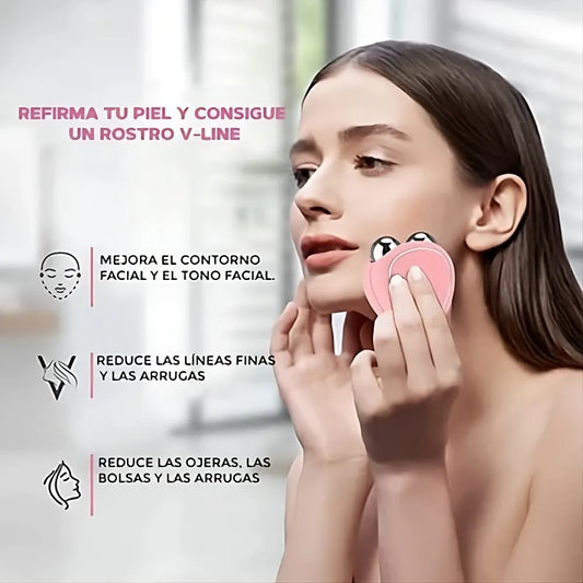 GlowLift™- Masajeador Facial con Microcorriente + Gel Conductor de REGALO